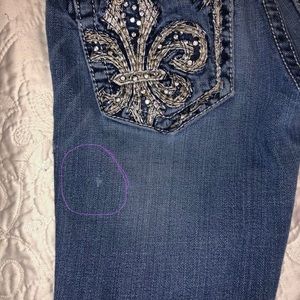 Girls Miss Me Denim Capri’s